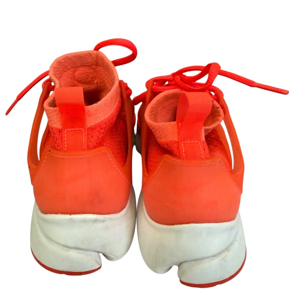 Nike women Bright Red Knit Lace-Up Sneakers - Picture 3 of 5